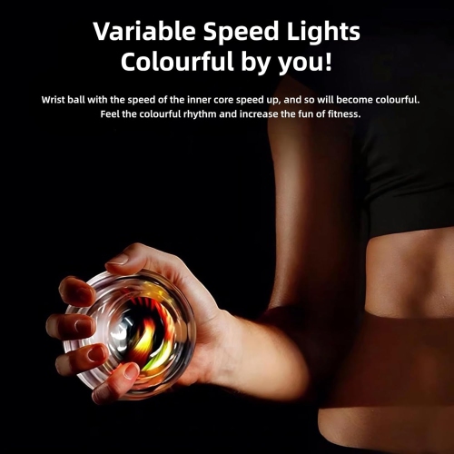 Ballon gyroscopique pour poignet avec sac original, renforcement des bras Renforcement des poignets pour os et muscles Noir