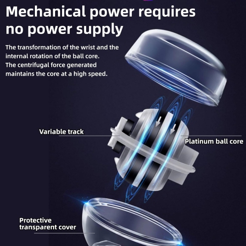 Ballon gyroscopique pour le poignet avec sac original, renforcement des bras Renforcement des poignets pour les os et les muscles Rouge