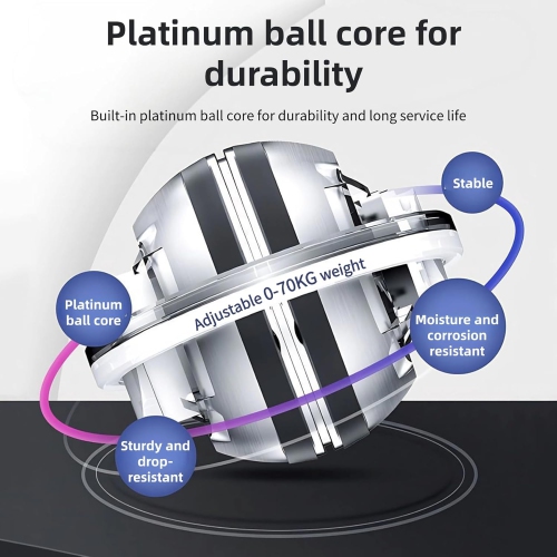 Ballon gyroscopique pour poignet avec sac original, renforcement des bras Renforcement des poignets pour os et muscles Bleu