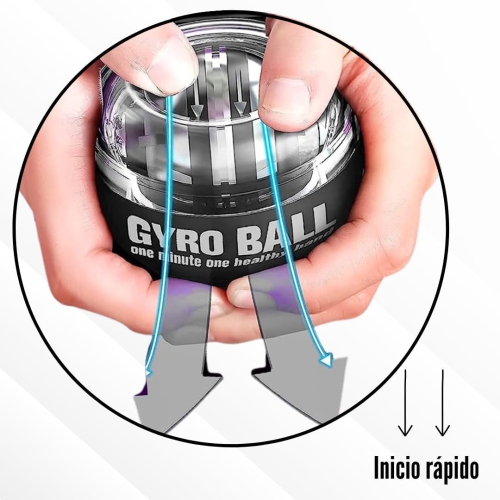 Gyroscope Ball - Exerciseur pour avant-bras Gyroball, Renforce les muscles des bras, des doigts, des mains, des poignets et des os