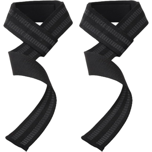 Sangles de poignet d'haltérophilie, sangles de poignet en latex de coton et de polyester, idéales pour l'entraînement musculaire avec haltérophilie