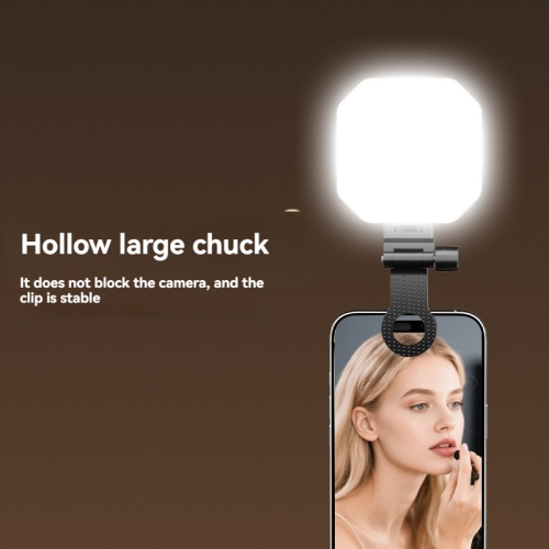 Mobile phone fill light, camera high brightness photography video shooting photo pocket light CCT wide range color temperature mode, 49 lamp beads