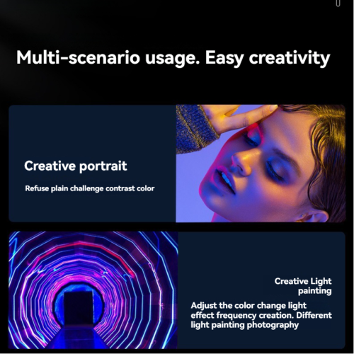 Mobile Phone Fill Light, Portable Outdoor Fill Light, Mood Light, Pocket Light, Wide Color Temperature, 20 Lighting Effects - Black, Octopus Tripod +