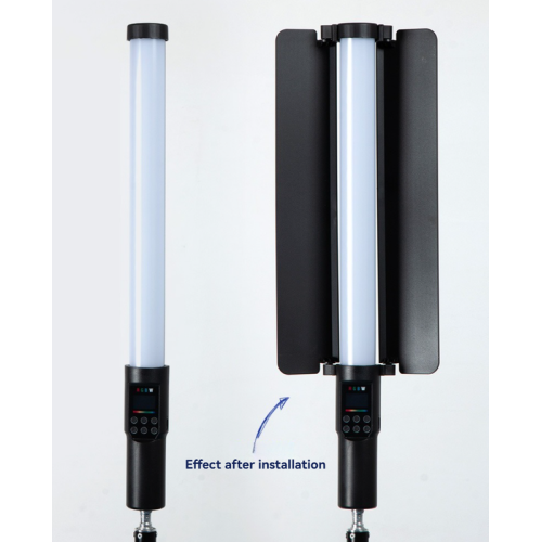 Lampe de bâton à main, lumière de photographie 20&nbsp;W RVB en couleur, température de couleur 2700-7500K, température de couleur réglable à grande