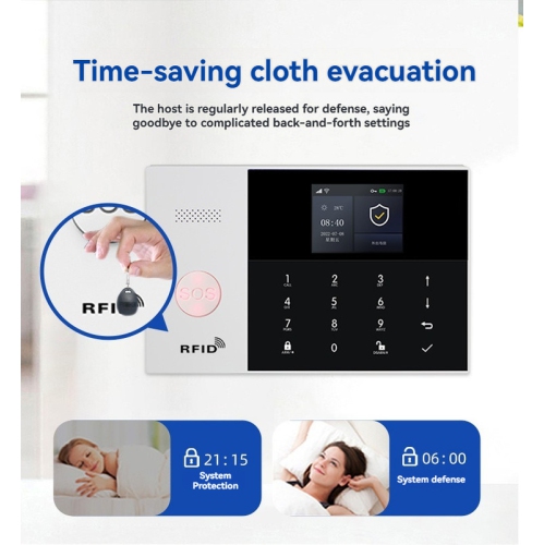 4G+WiFi Smart Anti-theft Alarm System - Remote Monitoring, App/Phone/SMS Alarm, 2.4-inch TFT Color Screen, Emergency SOS, Simple Interface, Easy