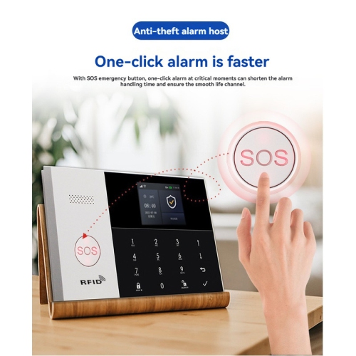 4G+WiFi Smart Anti-theft Alarm System - Remote Monitoring, App/Phone/SMS Alarm, 2.4-inch TFT Color Screen, Emergency SOS, Simple Interface, Easy
