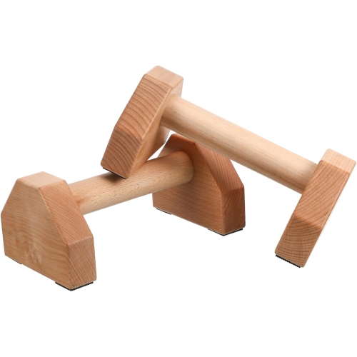 Support à poignées pour l'extérieur en pin pin 50&nbsp;cm Street Fitness, poignées russes pour l'extérieur en bois massif