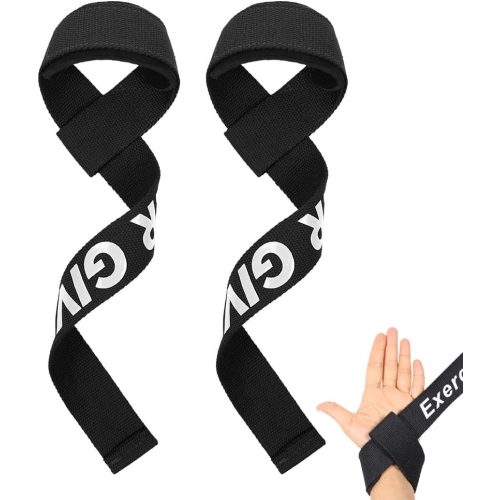 Weightlifting Wrist Straps, Supportive Weightlifting Wrist Straps for Men and Women with Thick Cotton Wrist Pads and Non-Slip Silicone for