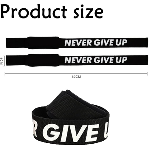 Weightlifting Wrist Straps, Supportive Weightlifting Wrist Straps for Men and Women with Thick Cotton Wrist Pads and Non-Slip Silicone for