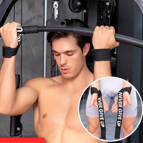 Weightlifting Wrist Straps, Supportive Weightlifting Wrist Straps for Men and Women with Thick Cotton Wrist Pads and Non-Slip Silicone for