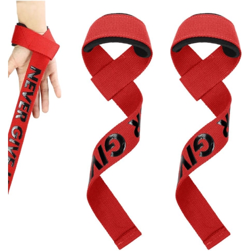 Weightlifting Wrist Straps, Supportive Weightlifting Wrist Straps for Men and Women with Thick Cotton Wrist Pads and Non-Slip Silicone for