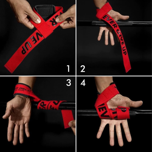 Weightlifting Wrist Straps, Supportive Weightlifting Wrist Straps for Men and Women with Thick Cotton Wrist Pads and Non-Slip Silicone for