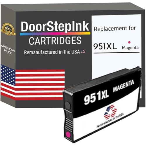 DoorStepInk Brand for HP 951XL Magenta Remanufactured in the USA Ink Cartridge