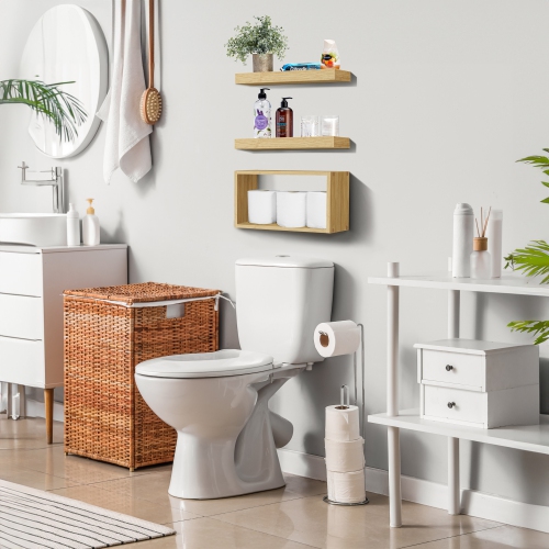 Sorbus 2 tablettes flottantes avec supports invisibles et 1 boîte rectangulaire