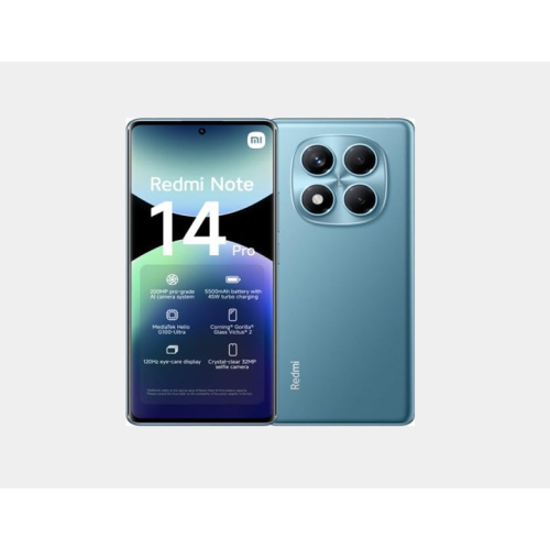 Xiaomi Redmi Note 14 Pro 4G 512GB ROM 12GB RAM Dual SIM GSM Unlocked - Ocean Blue