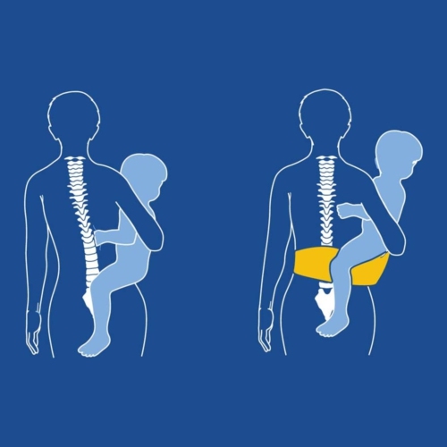 Hippychick Hipseat Baby Carrier - Denim Black