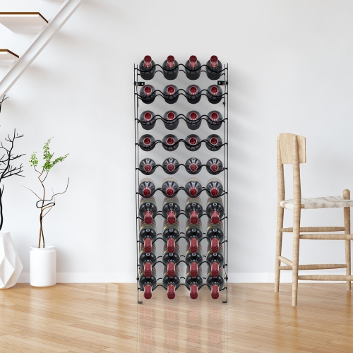 Sorbus 40-Bottle Freestanding Wine Rack Stand - Perfect Storage for Kitchen, Dining Room, Bar, or Wine Cellar