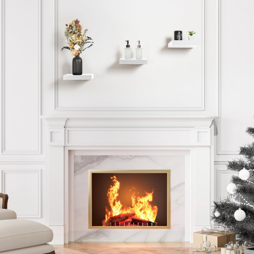 Tablettes carrées flottantes Sorbus blanches