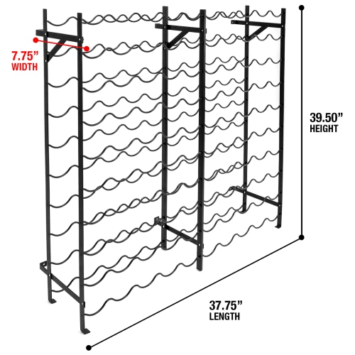 Sorbus 100-Bottle Wine Rack Stand - Timeless Design, Maximum Storage, Perfect for Wine Lovers and Limited Space