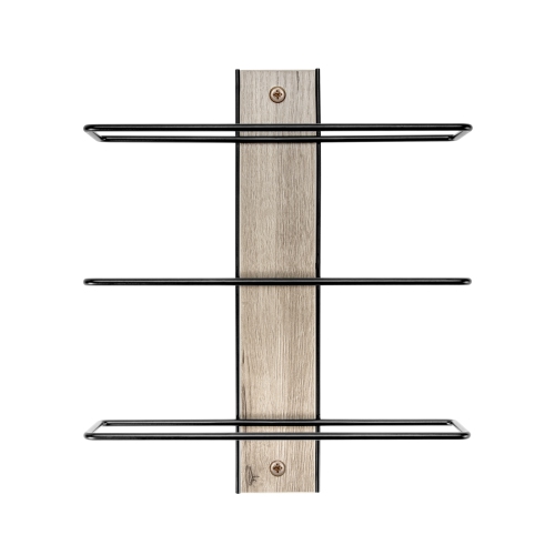 Porte-bouteilles mural en bois Sorbus pour 9 bouteilles, gris, parfait pour le bar à la maison, la cuisine, la salle à manger, une bouteille de vin