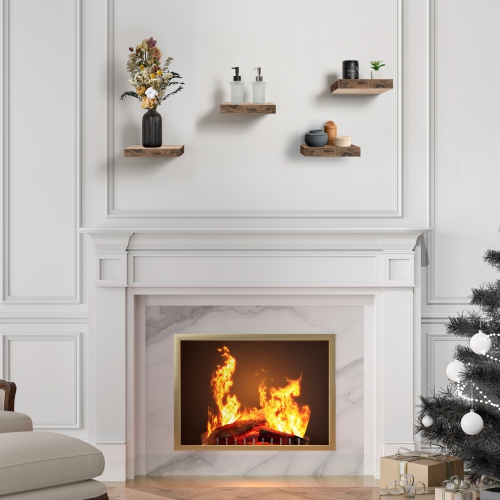 Étagères carrées flottantes Sorbus, 9 po, paq. 4 - pour chambre, cuisine, salon, salle de bain