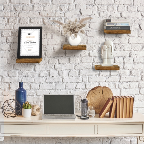 Étagères carrées flottantes Sorbus, 9 po, paq. 4 - pour chambre, cuisine, salon, salle de bain