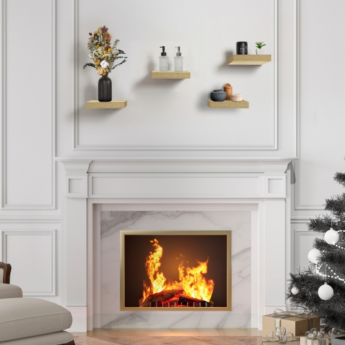 Sorbus 9 Inch 4 Pack Wall Mounted Floating Square Shelves - for Bedroom, Kitchen, Living Room, Bathroom