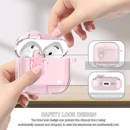 for AirPods 4th Generation Case Cover 2024, Military-Grade Shockproof, Soft TPU Highly Transparent Anti-Yellowing for AirPods 4 Case with Cleaning