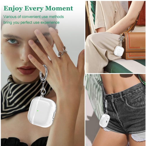 for AirPods 4th Generation Case Cover 2024, Military-Grade Shockproof, Soft TPU Highly Transparent Anti-Yellowing for AirPods 4 Case with Cleaning