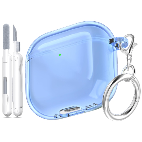 for AirPods 4th Generation Case Cover 2024, Military-Grade Shockproof, Soft TPU Highly Transparent Anti-Yellowing for AirPods 4 Case with Cleaning