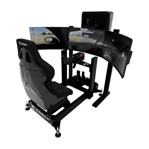 6 Sigma Sim Racing 6S-120 / Asetek Forte Turnkey - 6s-120 chassis, GTR Seat, Asetek Forte Bundle, 6S Custom PC, MSI 32inch Gaming Monitor, Triple