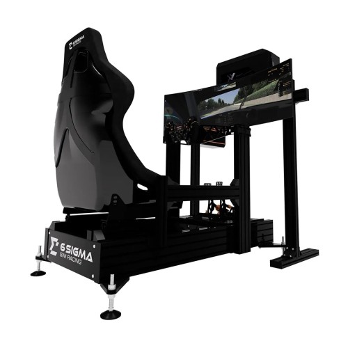 6 Sigma Sim Racing 6S-160 / Asetek Invicta Turnkey - 6s-160 chassis, GTR Seat, Asetek Invicta Bundle, 6S Custom PC, MSI 49inch Ultra Wide Monitor,