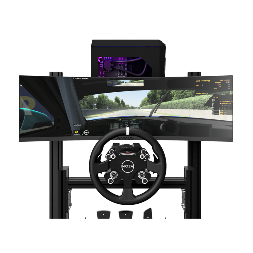 6 Sigma Sim Racing 6S-80 Chassis and MOZA R12 V2 Turnkey - 6s-80 chassis, RSSeat, MOZA R12/CS/CRP2 Bundle, 6S Custom PC, MSI 49inch Ultra Wide