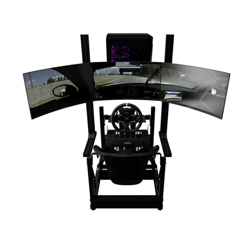 6 Sigma Sim Racing Kids Karting Rig Turnkey - 6s Karting Rig, MOZA R5 Bundle, 6S Custom PC, MSI 32inch Monitor, Triple Monitor Stand