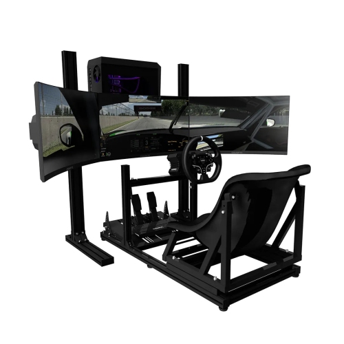 6 Sigma Sim Racing Kids Karting Rig Turnkey - 6s Karting Rig, MOZA R5 Bundle, 6S Custom PC, MSI 32inch Monitor, Triple Monitor Stand