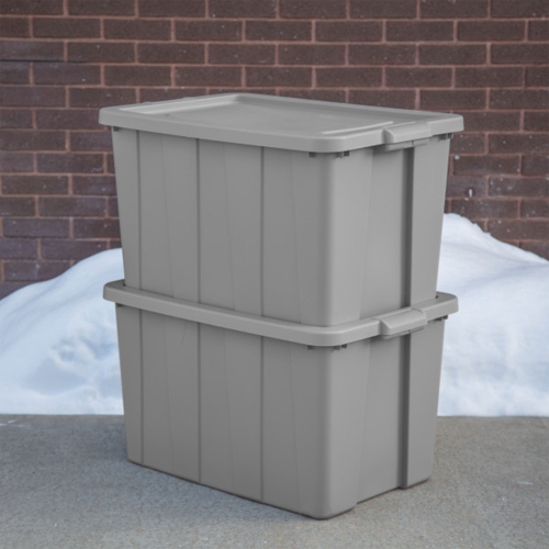 Sterilite Tuff1 30 Gallon Plastic Storage Tote Container Bin with Lid