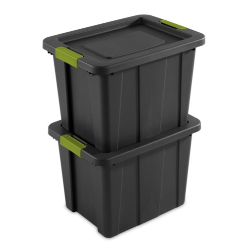 Sterilite Tuff1 Latching 18 Gallon Plastic Storage Container & Lid