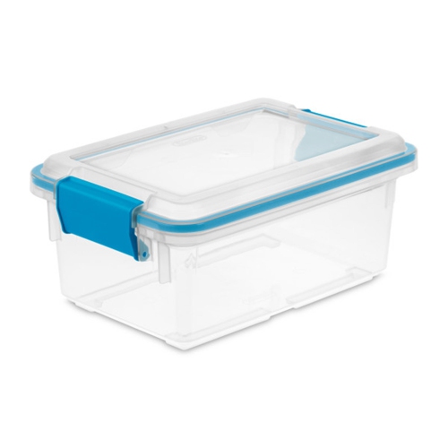 STERILITE  7.5 Quart Clear Plastic Home Storage Box With Latching Lids, (18 Pack) Love it