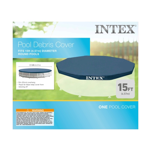 Intex – Bâche de piscine hors terre ronde de 15 pi 28032E,