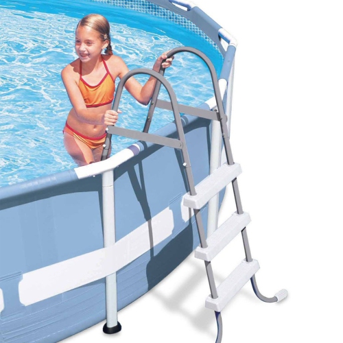 Intex Steel Frame Pool Ladder for 42” Wall Height Pools & 15’ Round Pool Cover