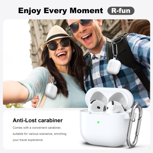 Pour les AirPods, étui 4ᵉ Generation avec trousse de nettoyage, étui en silicone souple avec porte-clés, étui de protection complet, compatible avec