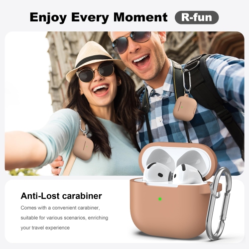 for Airpods 4th Generation Case Cover with Cleaner Kit,Soft Skin Silicone Casewith Keychain,Full Protective Case,Compatible with Apple Latest Airpods