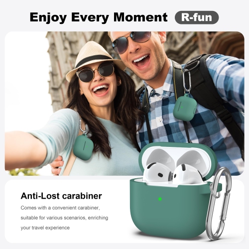 for Airpods 4th Generation Case Cover with Cleaner Kit, Soft Skin Silicone Casewith Keychain, Full Protective,Compatible with Apple Latest Airpods 4