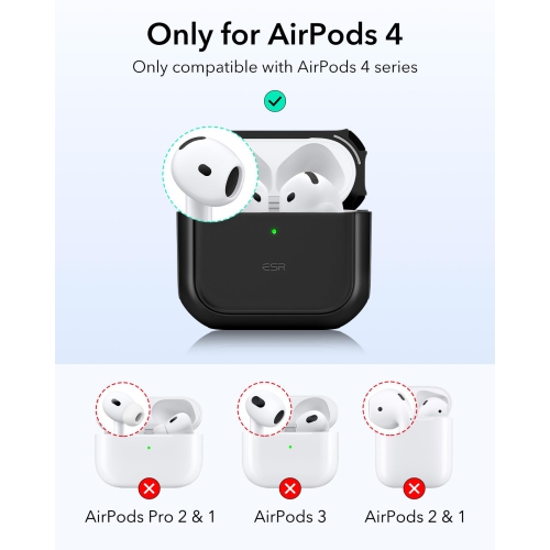 for AirPods 4 Case, Compatible with AirPods 4th Generation Case (USB-C), Compatible with MagSafe, Drop Protection Cover with Lanyard, Magnetic Lid