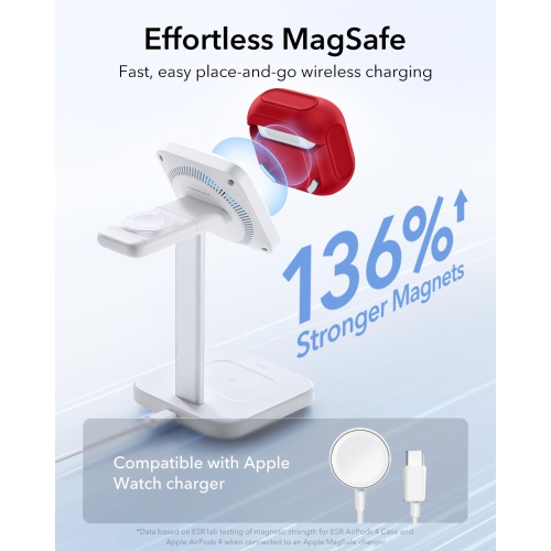 for AirPods 4 Case, Compatible with AirPods 4th Generation Case (USB-C), Compatible with MagSafe, Drop Protection Cover with Lanyard, Magnetic Lid