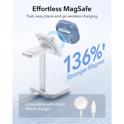 for AirPods 4 Case, Compatible with AirPods 4th Generation Case (USB-C), Compatible with MagSafe, Drop Protection Cover with Lanyard, Magnetic Lid