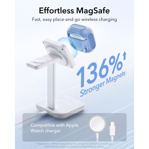 for AirPods 4 Case, Compatible with AirPods 4th Generation Case (USB-C), Compatible with MagSafe, Drop Protection Cover with Lanyard, Magnetic Lid