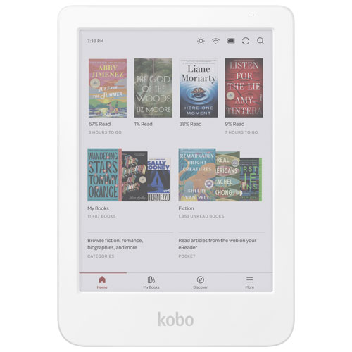 Kobo Clara Colour 6" Digital eReader with Touchscreen - White