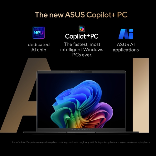 ASUS Vivobook S14 Thin & Light Laptop; Copilot+ PC