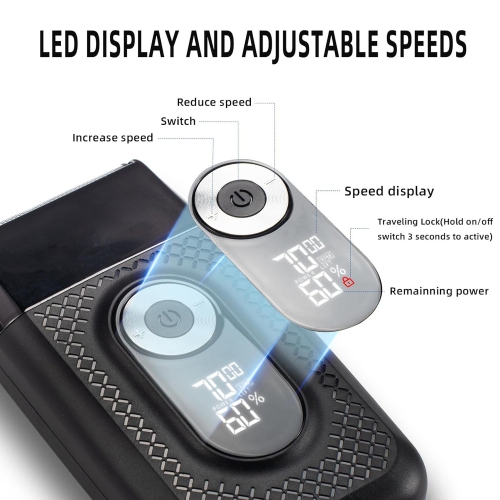 Electric Shavers Foil Electric Razor for Men Face Head Shavers for Bald Men Rechargeable Double Beard Shaver Popup Beard Trimmer